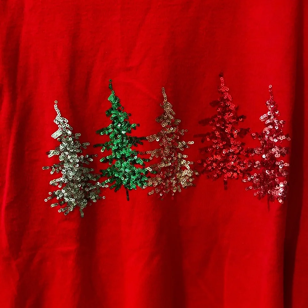 Vine & Love Sequin Tree Sweater - Picture 2 of 3